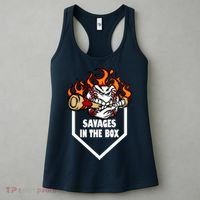 Savages In The Box Baseball Graphic Women's Tank Top thumb 3
