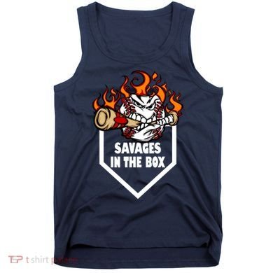 Savages In The Box Baseball Graphic Tank Top