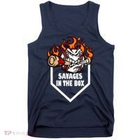 Savages In The Box Baseball Graphic Tank Top thumb 0