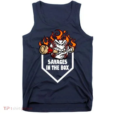 Savages In The Box Baseball Graphic Tank Top