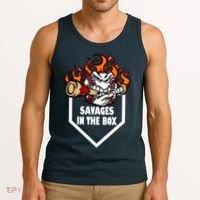 Savages In The Box Baseball Graphic Tank Top thumb 3