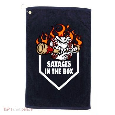 Savages In The Box Baseball Graphic Golf Towel