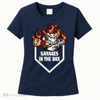 Savages In The Box Baseball Graphic Women's T-Shirt thumb 0
