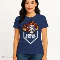 Savages In The Box Baseball Graphic Women's T-Shirt thumb 4