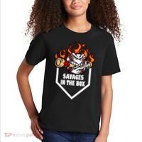 Savages In The Box Baseball Graphic Kids T-Shirt thumb 2