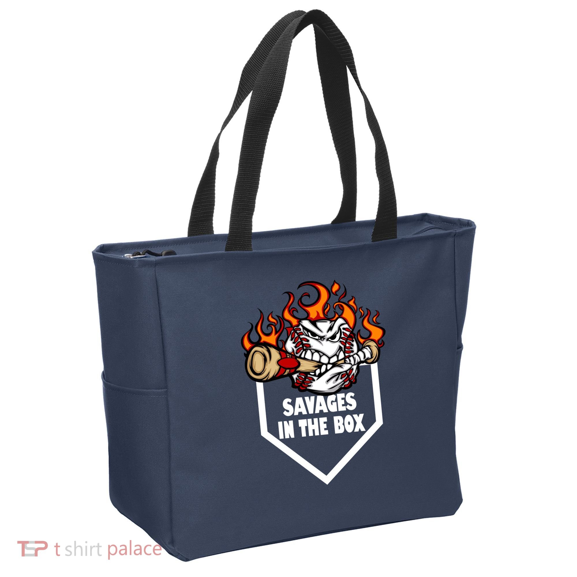 Savages In The Box Baseball Graphic Tote Bag