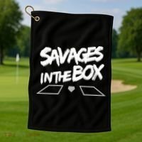 Savages in The Box New York baseball Golf Towel thumb 1
