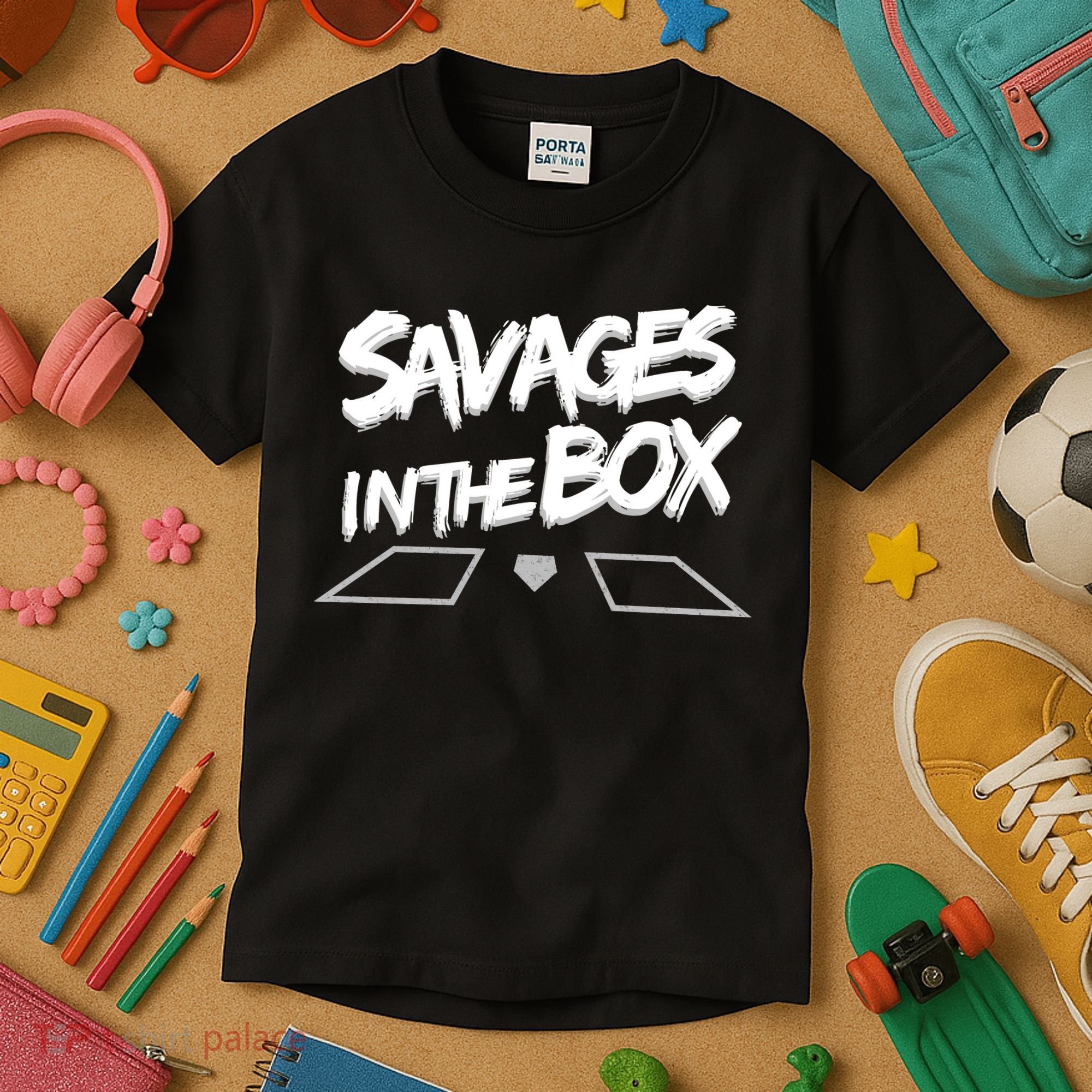Savages in The Box New York baseball Kids T-Shirt