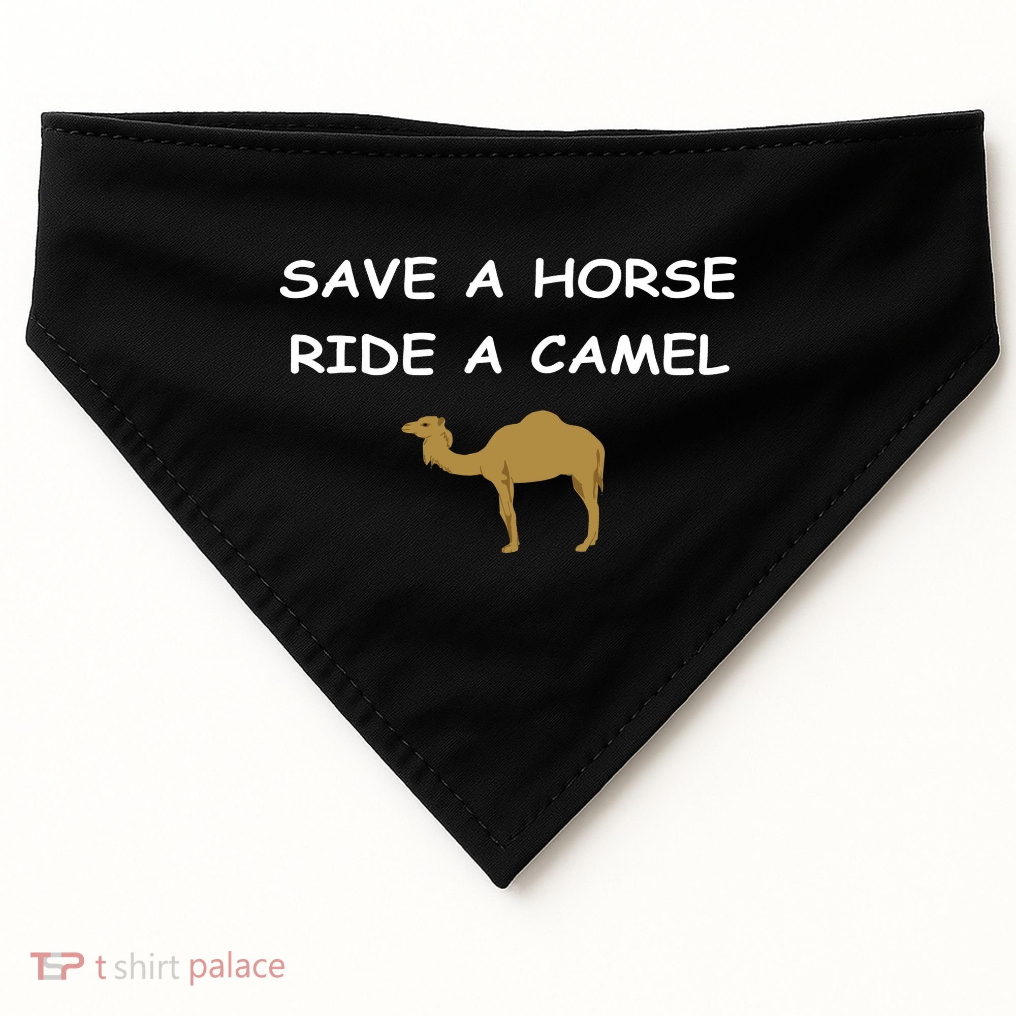 Save A Horse Ride A Camel Funny USA-Made Doggie Bandana