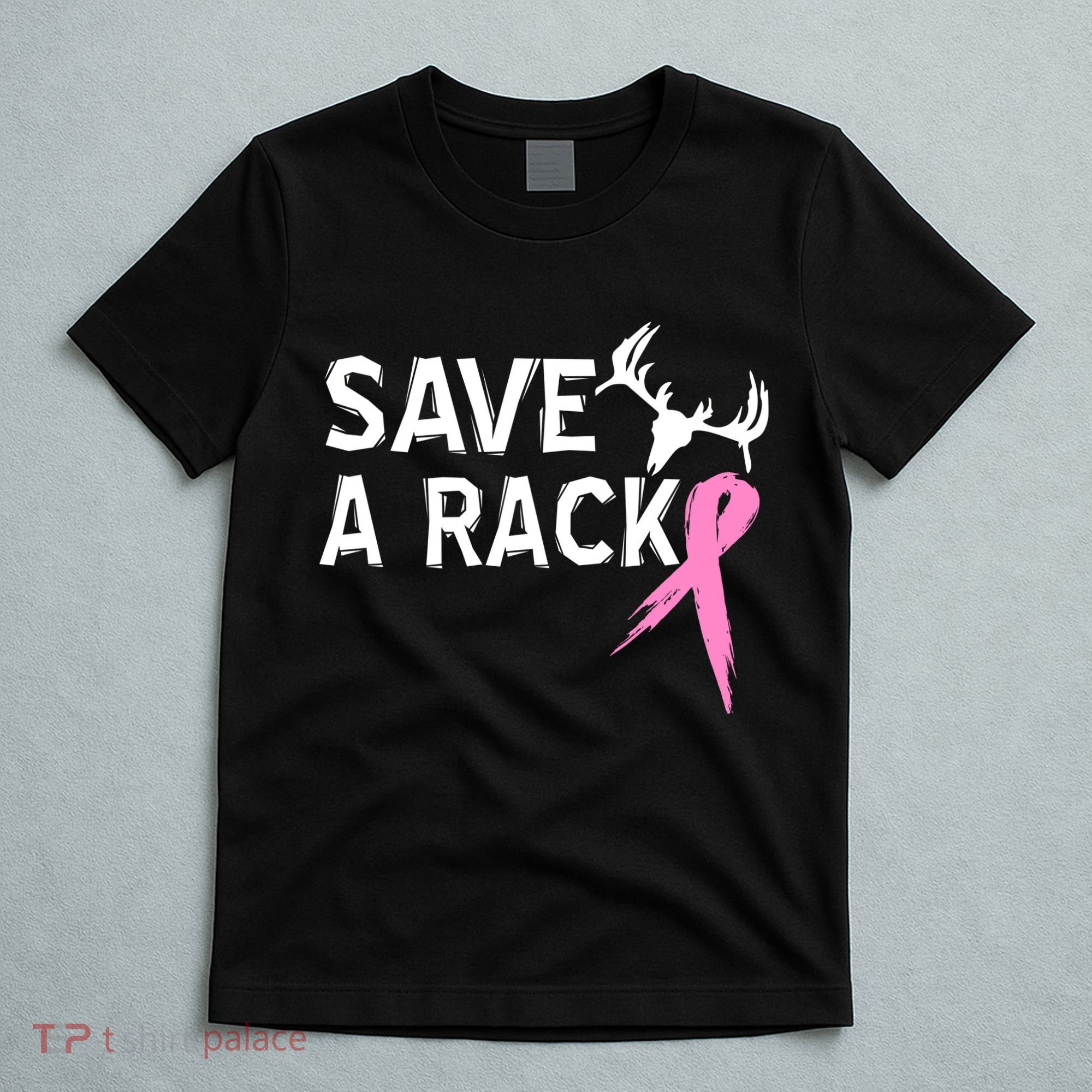 Save A Rack Breast Cancer Ribbon T-Shirt