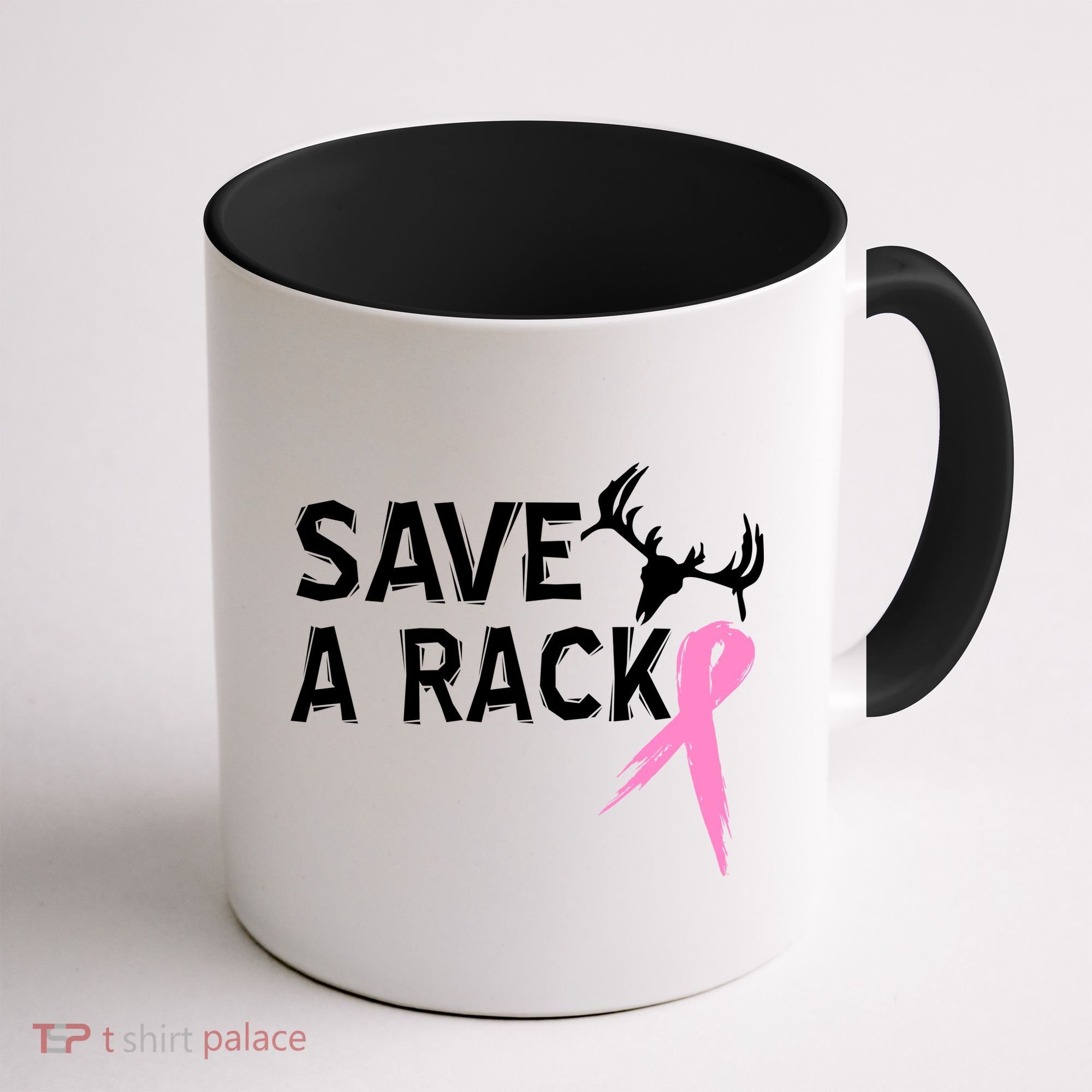 Save A Rack Breast Cancer Ribbon Coffee Mug
