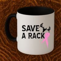 Save A Rack Breast Cancer Ribbon Coffee Mug thumb 2