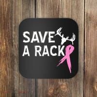 Save A Rack Breast Cancer Ribbon Coaster thumb 0