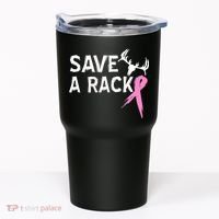 Save A Rack Breast Cancer Ribbon Tumbler thumb 0