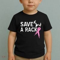 Save A Rack Breast Cancer Ribbon Toddler T-Shirt thumb 2
