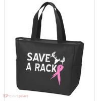 Save A Rack Breast Cancer Ribbon Tote Bag thumb 3