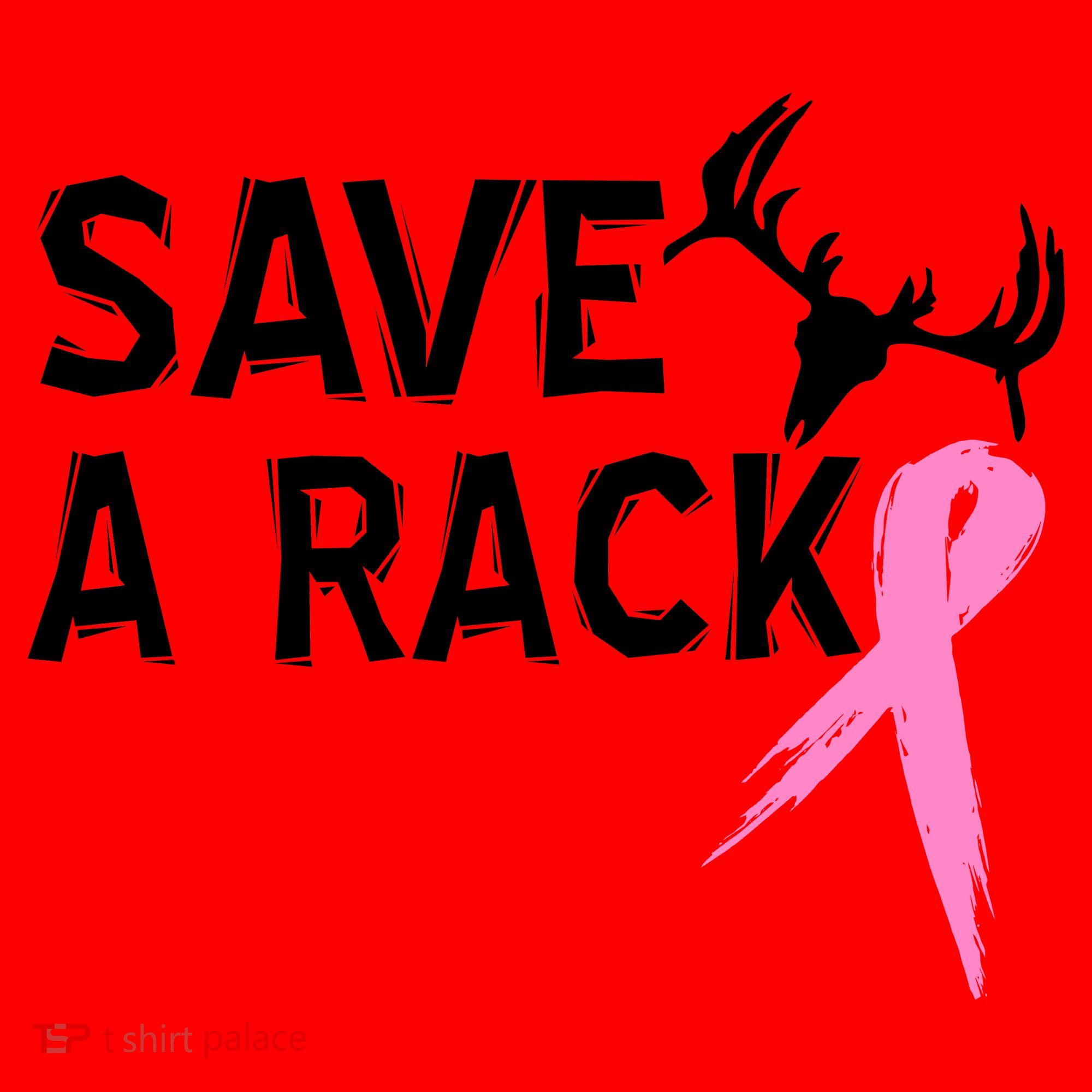 Save A Rack Breast Cancer Ribbon Santa Hat