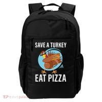 Save A Turkey Eat A Pizza Backpack thumb 0