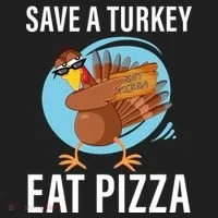 Save A Turkey Eat A Pizza Tumbler thumb 3