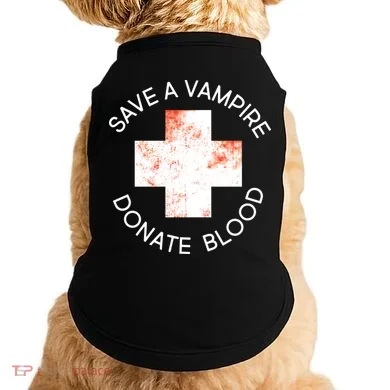 Save A Vampire Donate Blood Doggie Tank