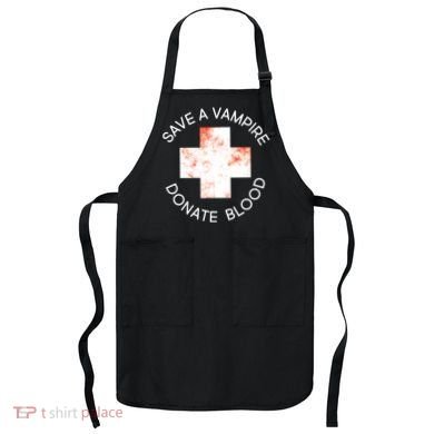 Save A Vampire Donate Blood Apron