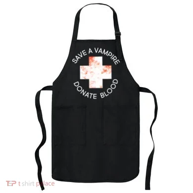 Save A Vampire Donate Blood Apron