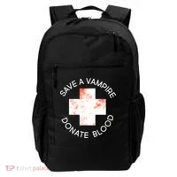 Save A Vampire Donate Blood Backpack thumb 0