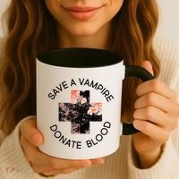 Save A Vampire Donate Blood Coffee Mug thumb 3