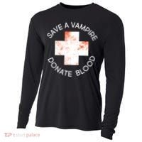 Save A Vampire Donate Blood Cooling Performance Long Sleeve Crew thumb 0