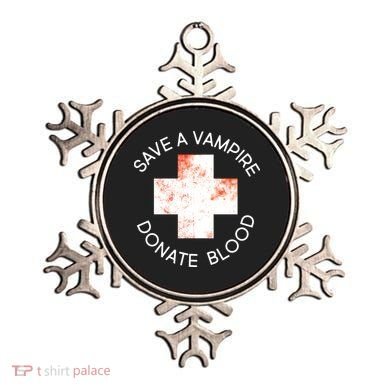 Save A Vampire Donate Blood Ornament