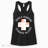 Save A Vampire Donate Blood Women's Tank Top thumb 0