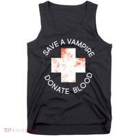 Save A Vampire Donate Blood Tank Top thumb 0