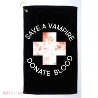 Save A Vampire Donate Blood Golf Towel thumb 0