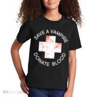 Save A Vampire Donate Blood Kids T-Shirt thumb 2