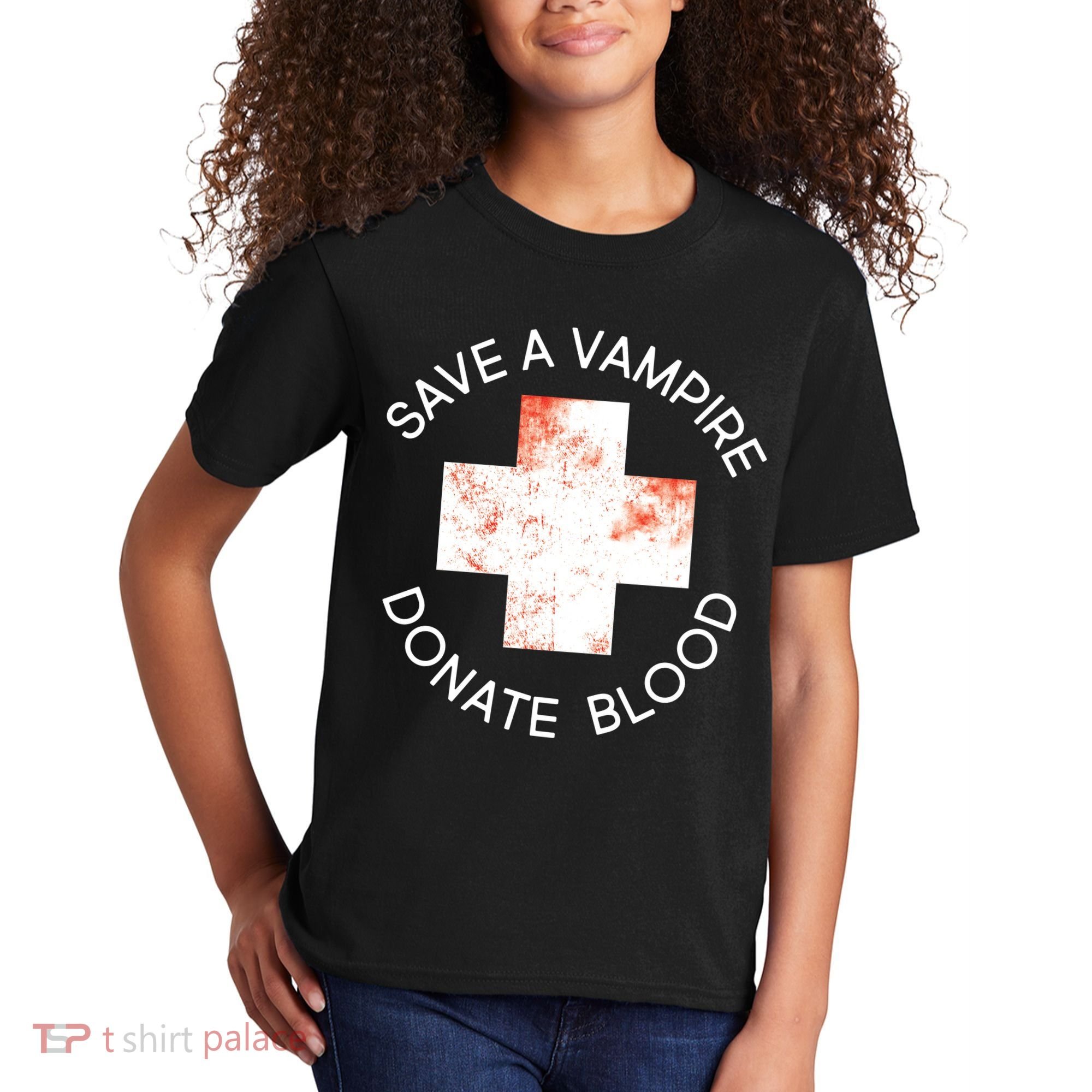 Save A Vampire Donate Blood Kids T-Shirt