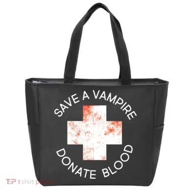 Save A Vampire Donate Blood Tote Bag