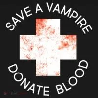 Save A Vampire Donate Blood Tote Bag thumb 4