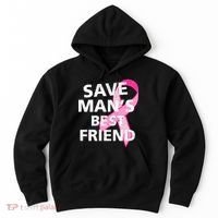 Save Man's Best Friend Breast Cancer Ribbon Hoodie thumb 0