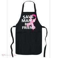 Save Man's Best Friend Breast Cancer Ribbon Apron thumb 0