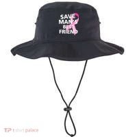 Save Man's Best Friend Breast Cancer Ribbon Bucket Hat thumb 0