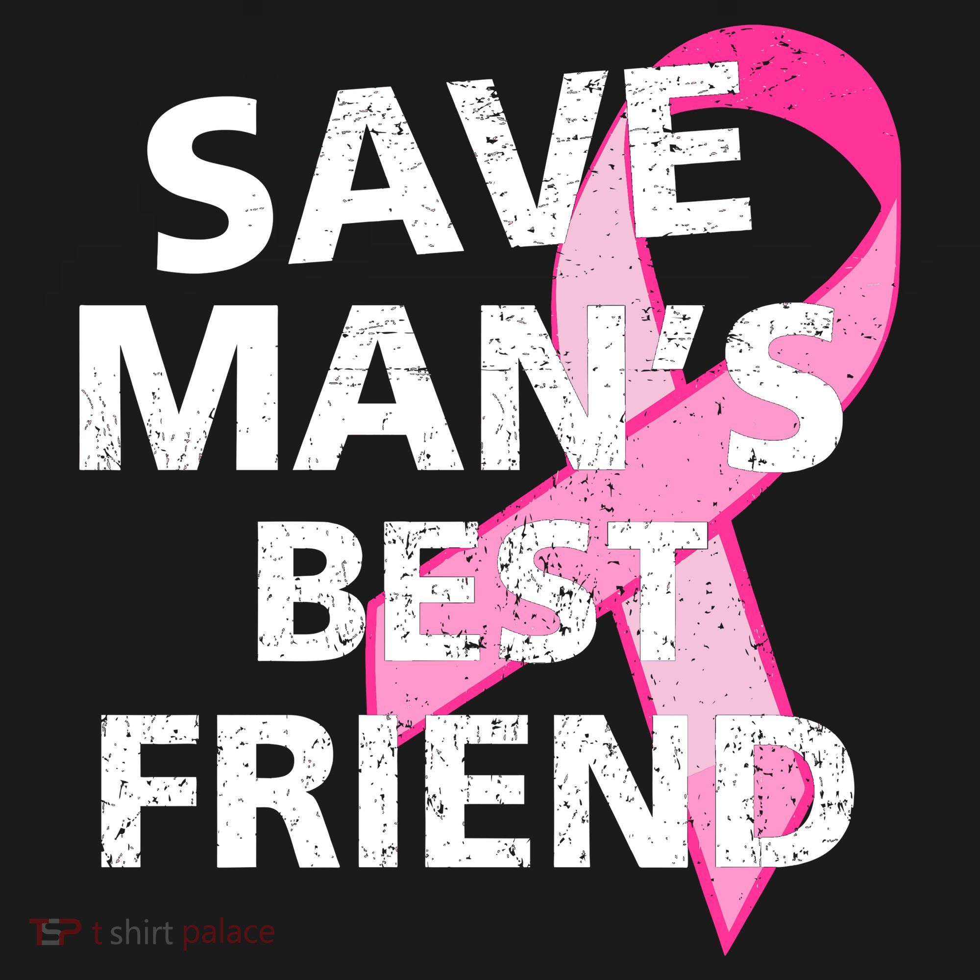 Save Man's Best Friend Breast Cancer Ribbon Bucket Hat