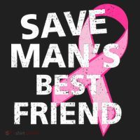 Save Man's Best Friend Breast Cancer Ribbon Hat thumb 2