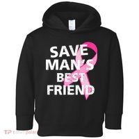 Save Man's Best Friend Breast Cancer Ribbon Toddler Hoodie thumb 0