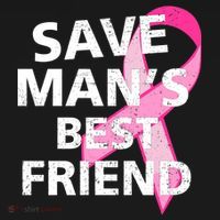 Save Man's Best Friend Breast Cancer Ribbon Tank Top thumb 6