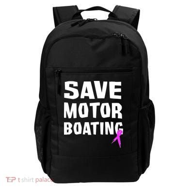 Save Motor Boating Breast Cancer Backpack