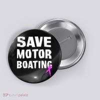 Save Motor Boating Breast Cancer Button thumb 0