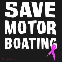 Save Motor Boating Breast Cancer Button thumb 1