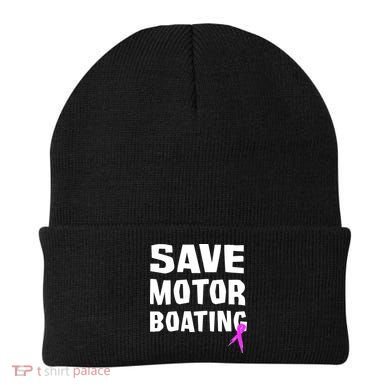 Save Motor Boating Breast Cancer Beanie