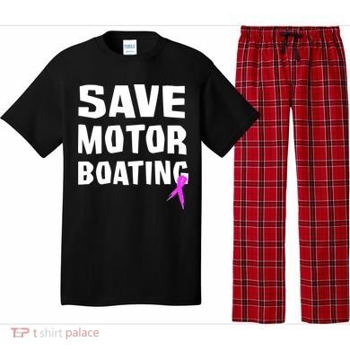 Save Motor Boating Breast Cancer Pajama Set