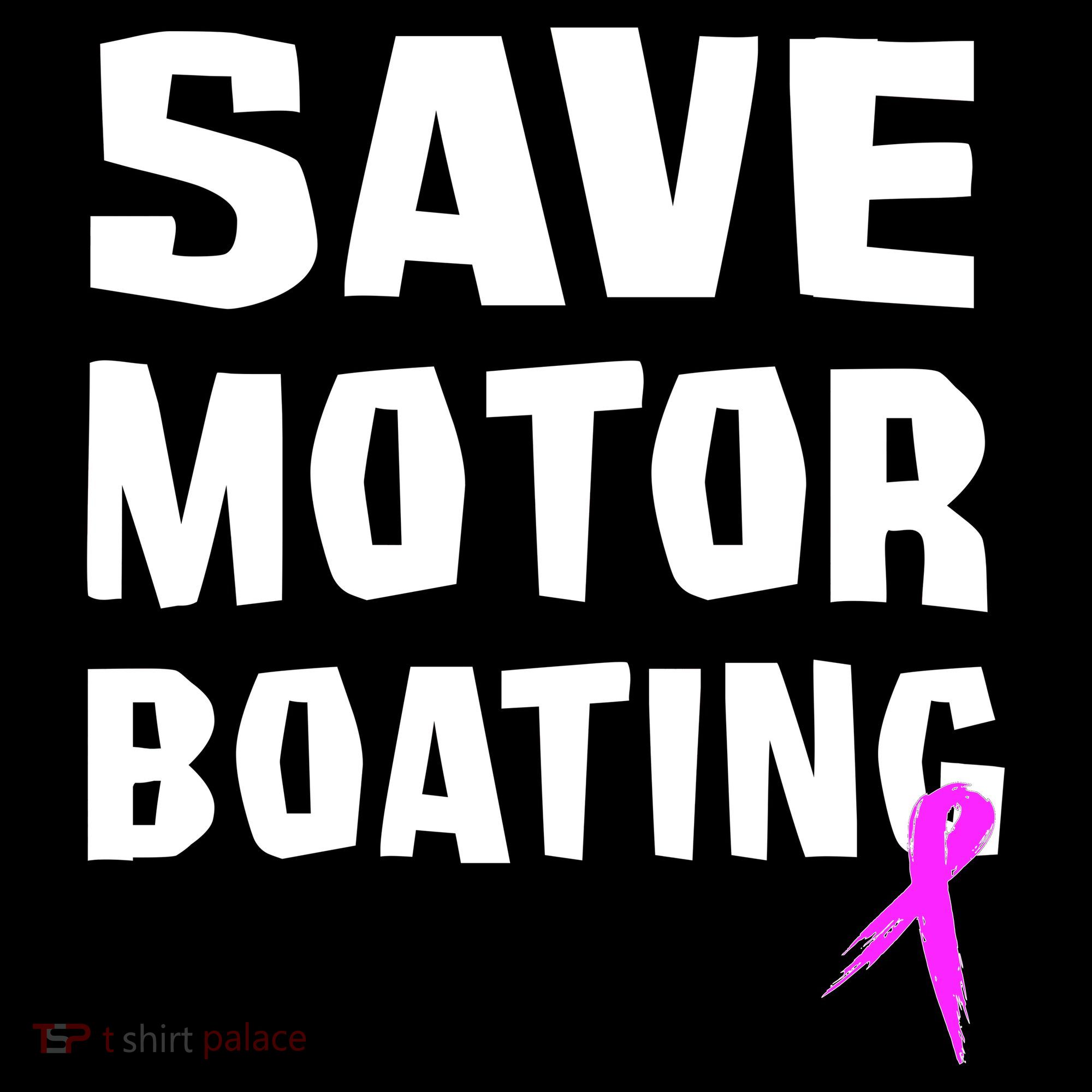 Save Motor Boating Breast Cancer Women's Hoodie